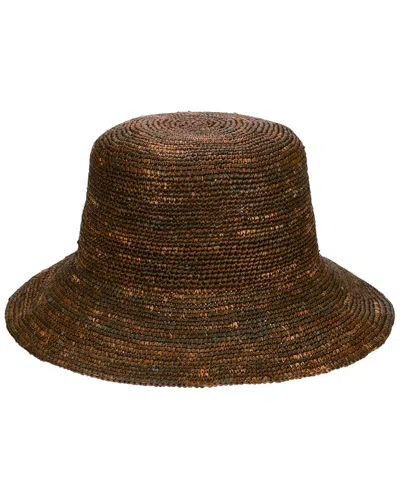 SAN DIEGO HAT COMPANY SAN DIEGO HAT COMPANY WEEKEND CROCHET RAFFIA BUCKET HAT
