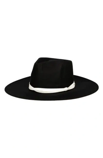 SAN DIEGO HAT SAN DIEGO HAT FAUX FELT WIDE BRIM FEDORA