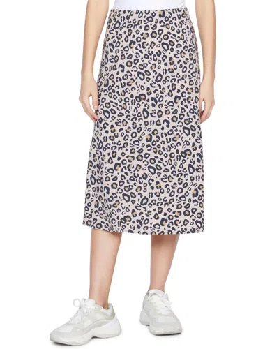 SANCTUARY EVERYDAY MIDI SKIRT IN NEUTRAL SPOTS