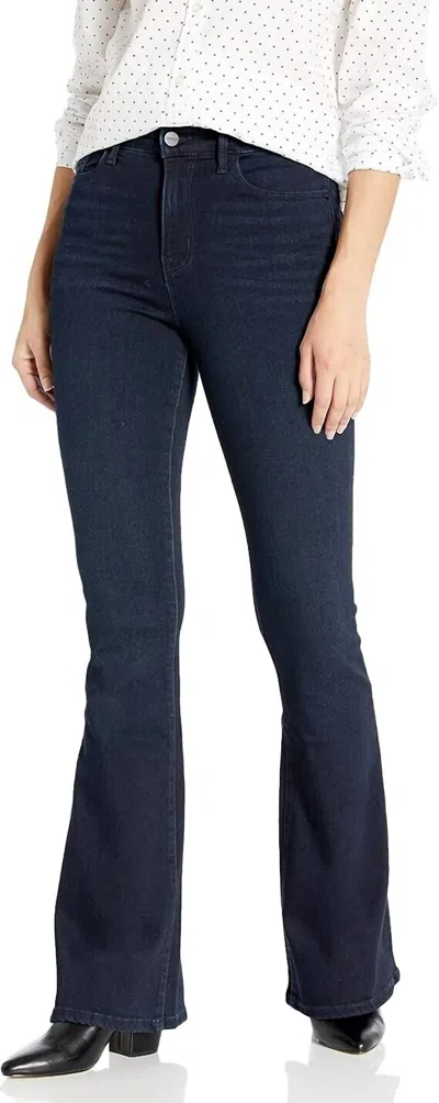 SANCTUARY HIGH RISE NIGHTHAWK DEMI BOOT FLARE JEANS IN DARK WASH DENIM