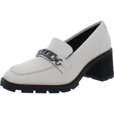 SANCTUARY PRIMO WOMENS LEATHER LUGGED SOLE LOAFERS