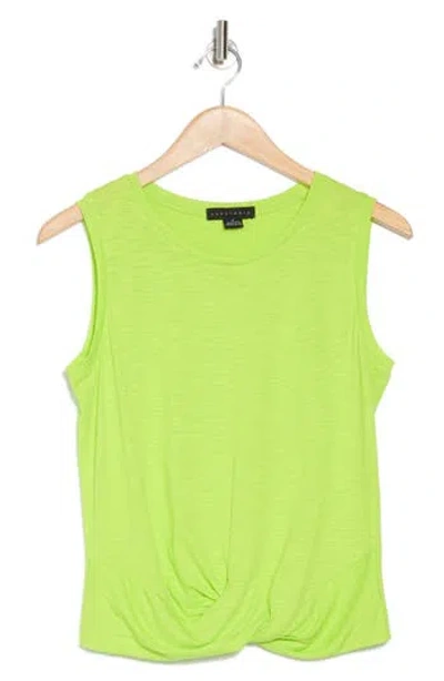 SANCTUARY SANCTUARY TWISTED COTTON BLEND SLUB JERSEY TANK