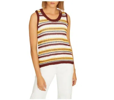 SANCTUARY WOMEN'S STRIPE SHELL KNIT TANK TOP IN MULTI