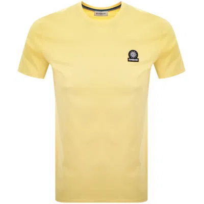 SANDBANKS SANDBANKS BADGE LOGO T SHIRT YELLOW