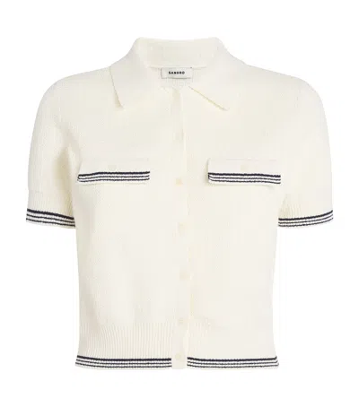 SANDRO COTTON-BLEND PERPIGNAN SWEATER