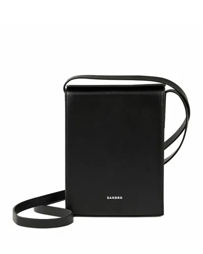 SANDRO LEATHER PHONE POUCH