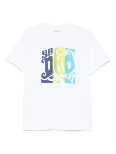 SANDRO SURF LOGO T-SHIRT