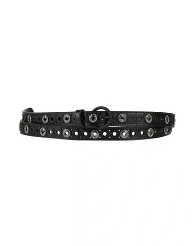 SANDRO SANDRO WOMAN BELT BLACK SIZE 3 COWHIDE