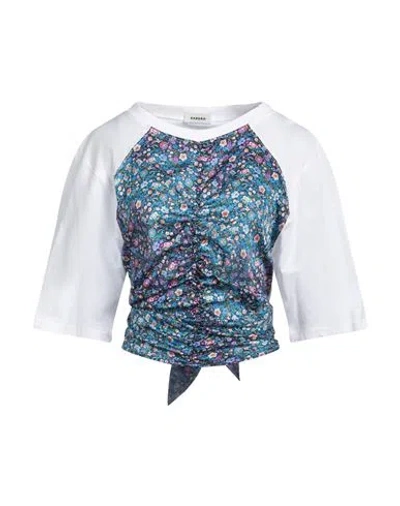 SANDRO SANDRO WOMAN TOP WHITE SIZE 3 COTTON