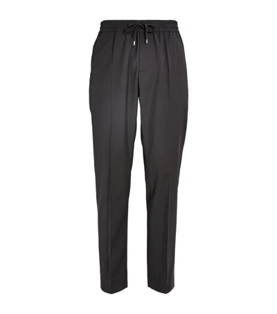 SANDRO WOOL-BLEND TROUSERS