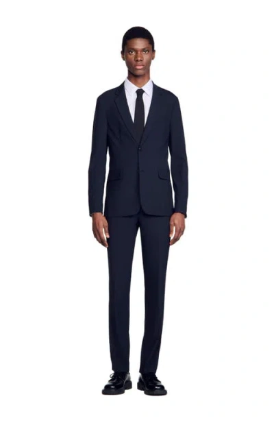 SANDRO SANDRO WOOL SUIT JACKET