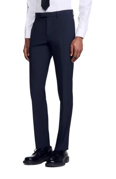 SANDRO SANDRO WOOL SUIT TROUSERS