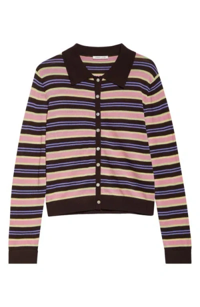 SANDY LIANG SANDY LIANG SUMMERS STRIPE MERINO WOOL CARDIGAN