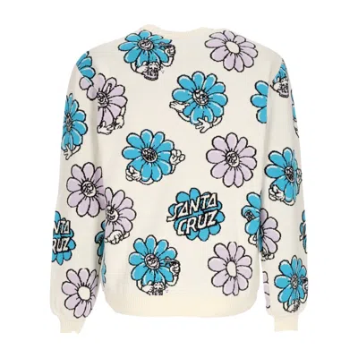 SANTA CRUZ WOMEN'S SWEATER WILDFLOWER KNIT CREW MULTI