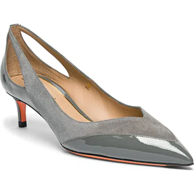 SANTONI KITTEN HEEL PUMP