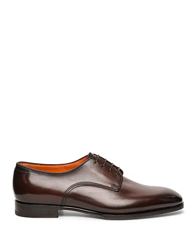SANTONI MEN'S ADRIAN PLAIN TOE DRESS SHOES
