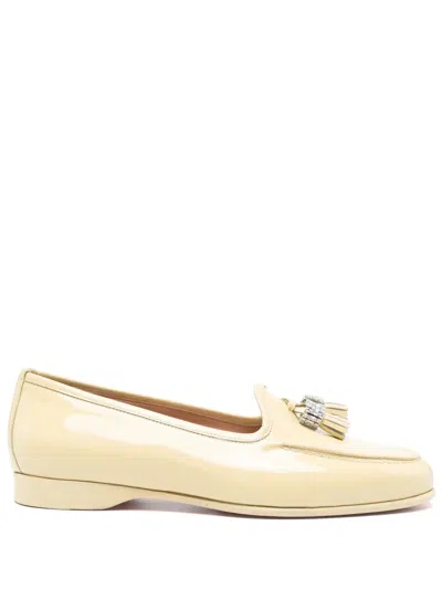 SANTONI RHINESTONE-EMBELLISHED LOAFERS