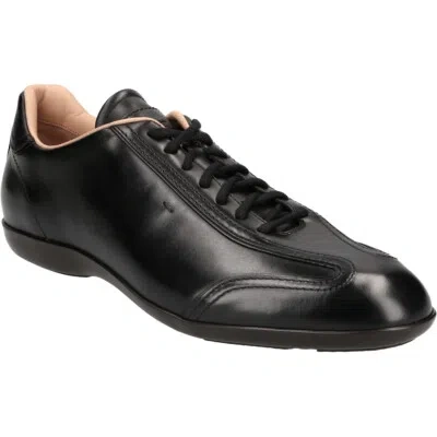 SANTONI SANTONI SNEAKER 14398 N01, GLATTLEDER, SCHWARZ, HERREN
