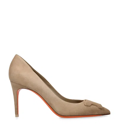 SANTONI SUEDE SIBILLE PUMPS 85