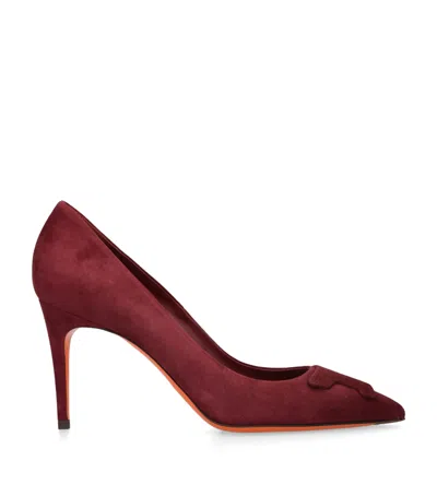 SANTONI SUEDE SIBILLE PUMPS 85