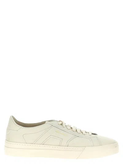 SANTONI MEN WHITE LEATHER SNEAKERS, 6 LUXURY SNEAKERS FOR MEN DARVEYS