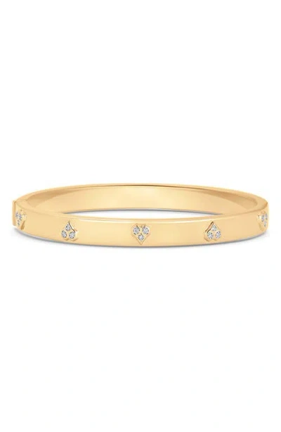 SARA WEINSTOCK SARA WEINSTOCK HONEY COMB HEART DIAMOND BANGLE BRACELET
