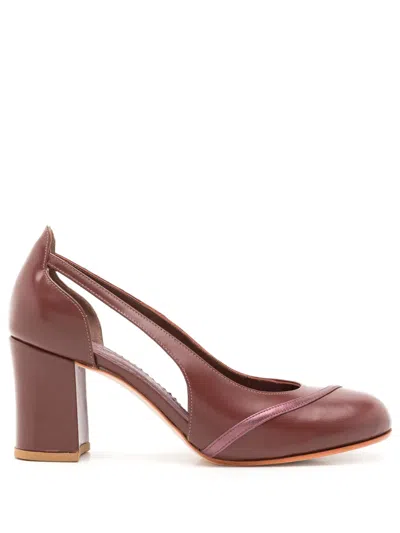 SARAH CHOFAKIAN CLARK 60MM LEATHER PUMPS