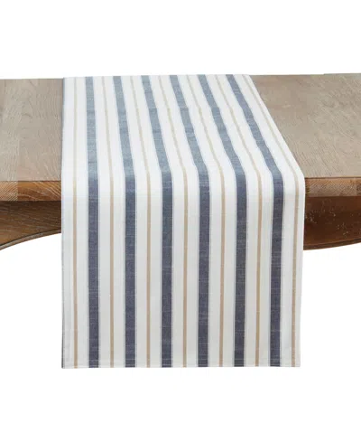SARO LIFESTYLE MODERN STRIPED TABLE RUNNER, 16" X 108"