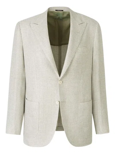 SARTORIO NAPOLI HOUNDSTOOTH BLAZER