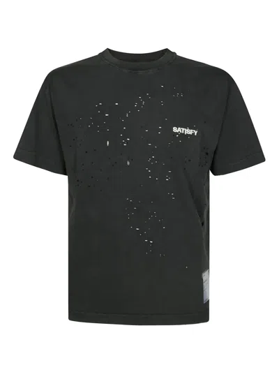 SATISFY RIPPED-DETAILING T-SHIRT
