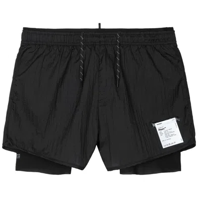 SATISFY SATISFY RIPPY 3 INCH TRAIL SHORTS 'AGED BLACK' | MEN'S SIZE L