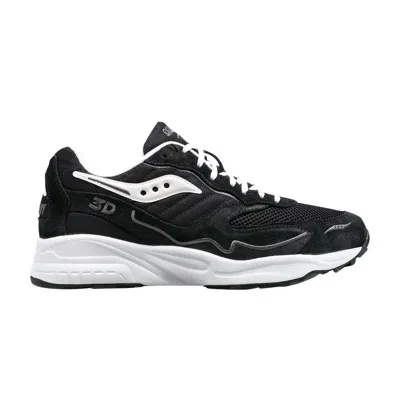 SAUCONY 3D GRID HURRICANE 'BLACK WHITE'
