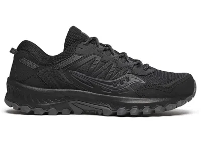 SAUCONY MEN'S SAUCONY GRID PEAK TRIPLE SNEAKERS IN BLACK