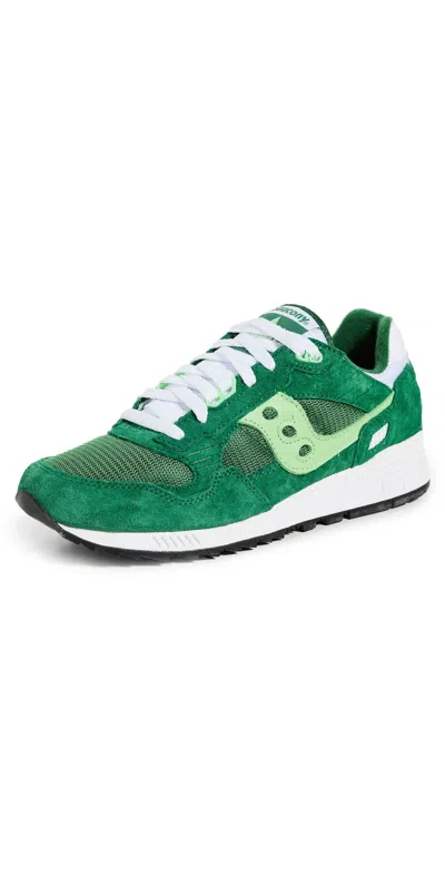 SAUCONY SHADOW 5000 SNEAKERS GREEN/WHITE