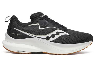 SAUCONY TEMPUS 2 (WOMEN'S) SNEAKERS IN BLACK/WHITE