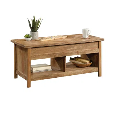 SAUDER CANNERY BRIDGE COFFEE TABLE, SINDOORI MANGO FINISH
