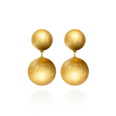 SAULE LABEL WOMEN'S GOLD SONIA CLASSIC EARRINGS IN RAY