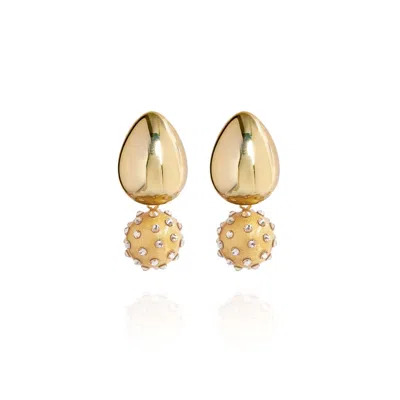 SAULE LABEL WOMEN'S GOLD / YELLOW TULIA JET EARRINGS IN GOLDEN LUXE