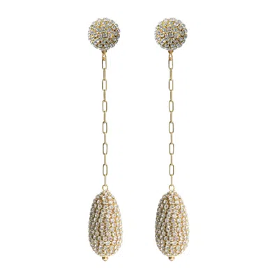 SAULE LABEL WOMEN'S MARCELLE EARRINGS IN LONG GOLDEN DROP