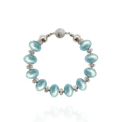 SAULE LABEL WOMEN'S MIKA BRACELET IN AQUA BLUE