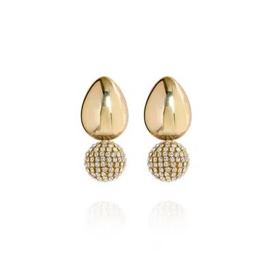 SAULE LABEL WOMEN'S TULIA GLAM EARRINGS IN GOLDEN DUSK