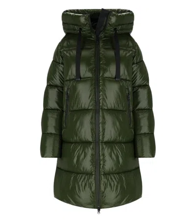 SAVE THE DUCK ISABEL GREEN HOODED PADDED COAT