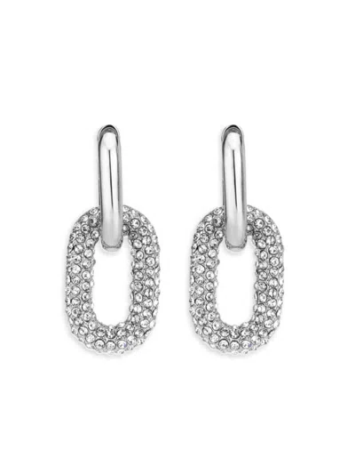 SAVIENE WOMEN'S COLOR WHEEL CUBIC ZIRCONIA LINK DROP EARRINGS