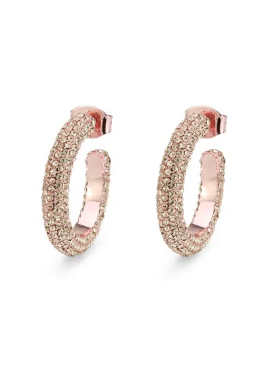 SAVIENE WOMEN'S SYNTHETIC STONE WHEEL PAVE HOOP EARRINGS