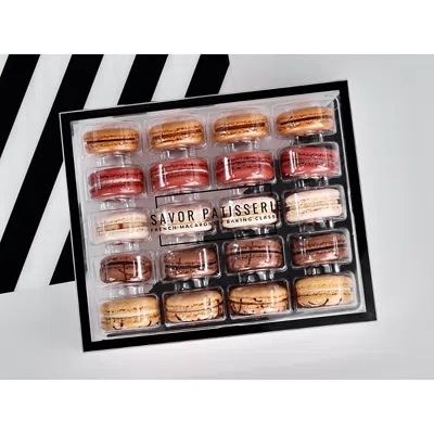SAVOR PATISSERIE BEST SELLERS FRENCH MACARONS GIFT BOX, 20 PIECE