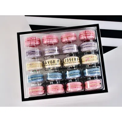 SAVOR PATISSERIE UNICORN FRENCH MACARONS GIFT BOX, 20 PIECE