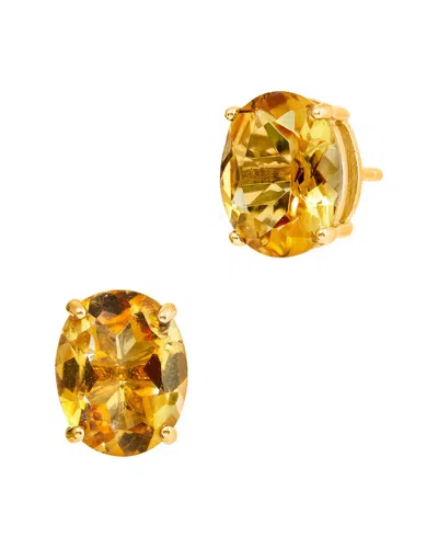 SAVVY CIE SAVVY CIE 18K 3.50 CT. TW. CITRINE STUDS