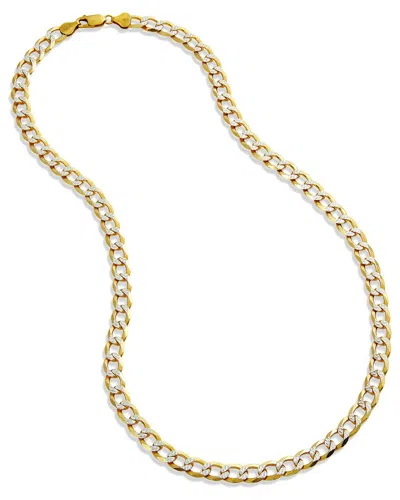 SAVVY CIE SAVVY CIE 18K OVER SILVER CURB LINK NECKLACE