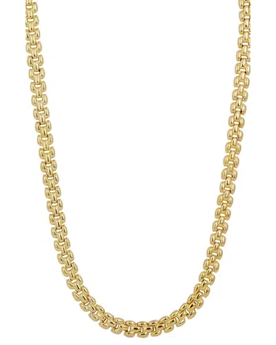 SAVVY CIE SAVVY CIE 18K OVER SILVER PANTHER LINK NECKLACE
