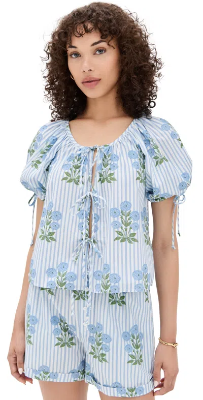 SAYLOR RHEESE BLOCK PRINT TOP MULTI